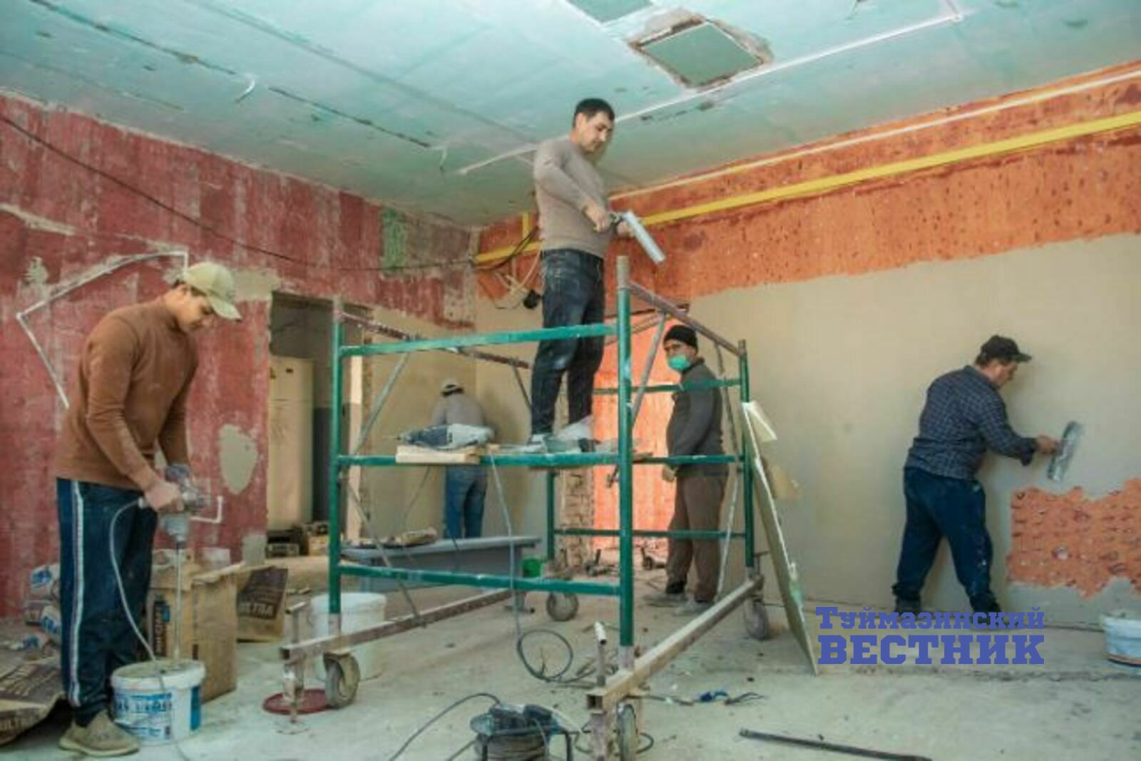 В Туймазах в школе № 2 ремонтируют пищеблок