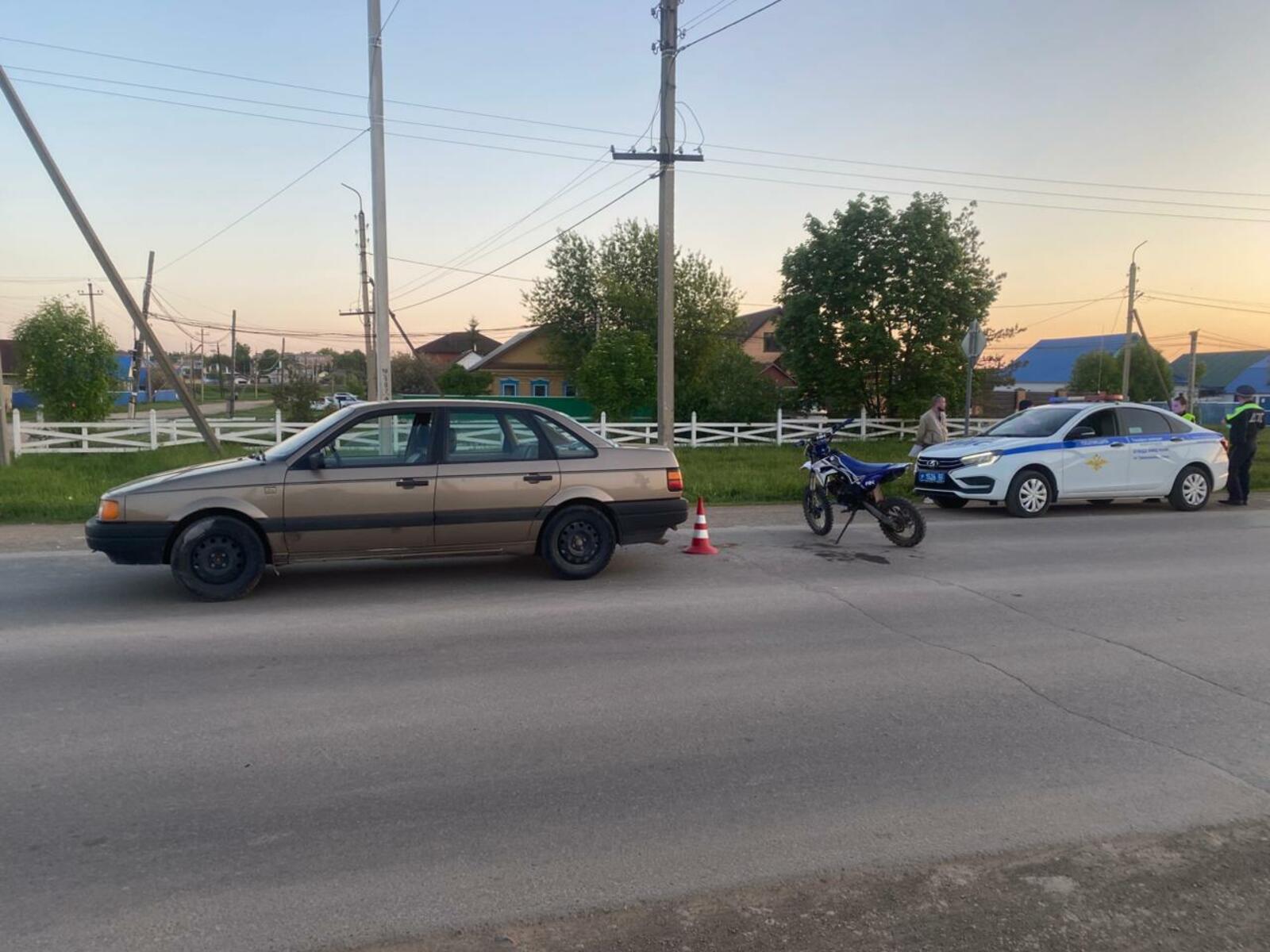 В Туймазинском районе 15-летний водитель питбайка устроил ДТП