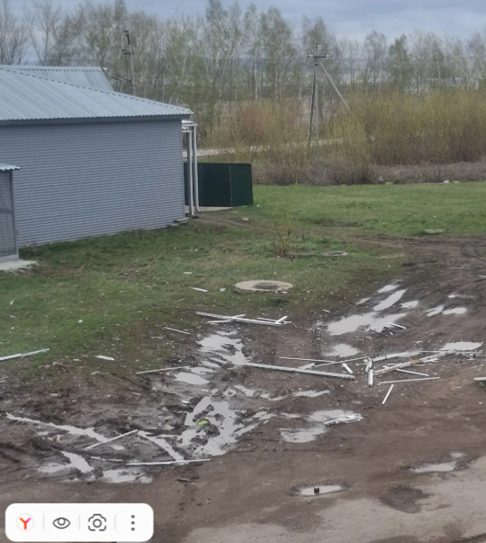 В Туймазах ветром снесло балкон