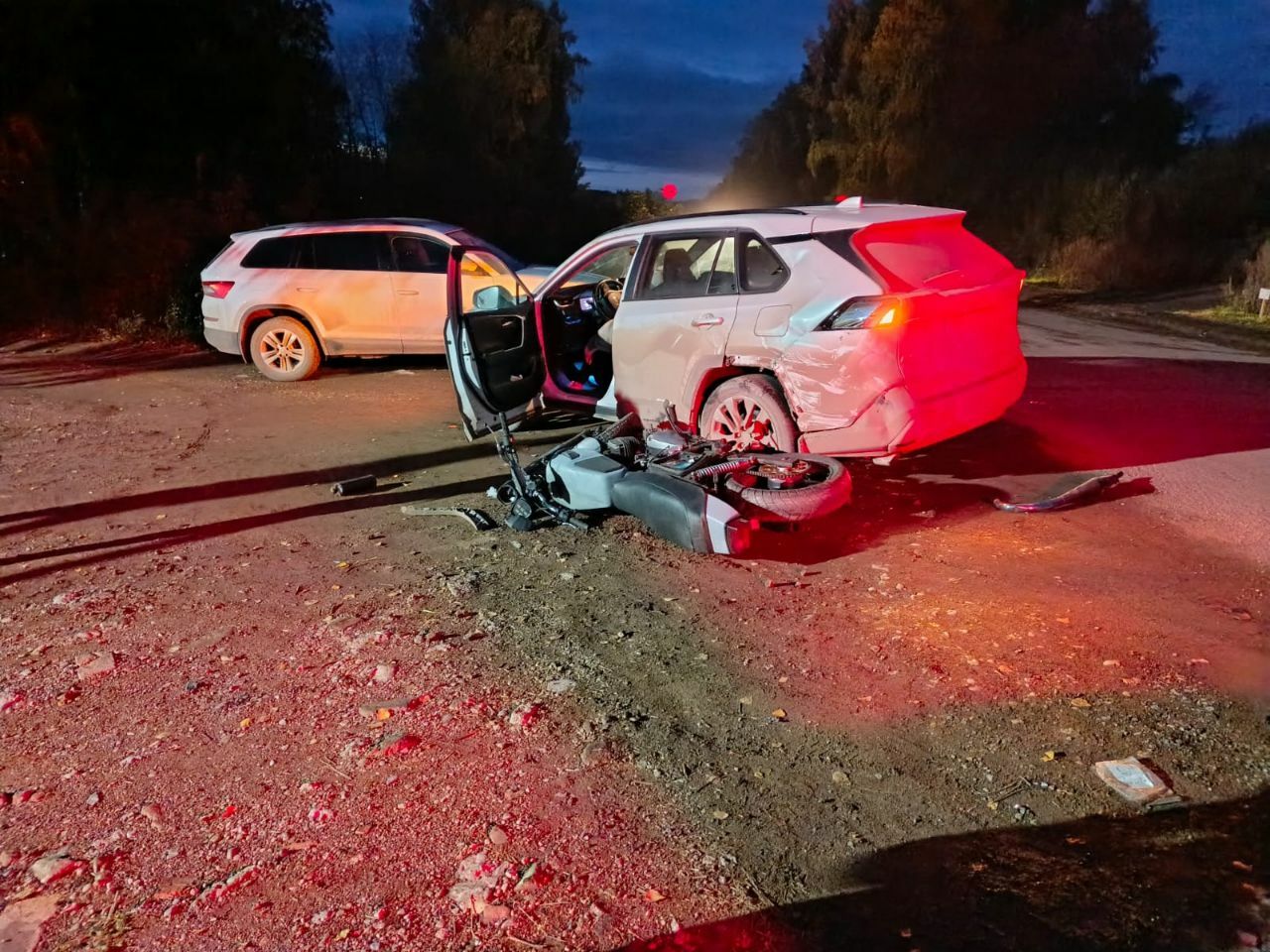 В Туймазах одиннадцатиклассник на мотоцикле налетел на «иномарку»