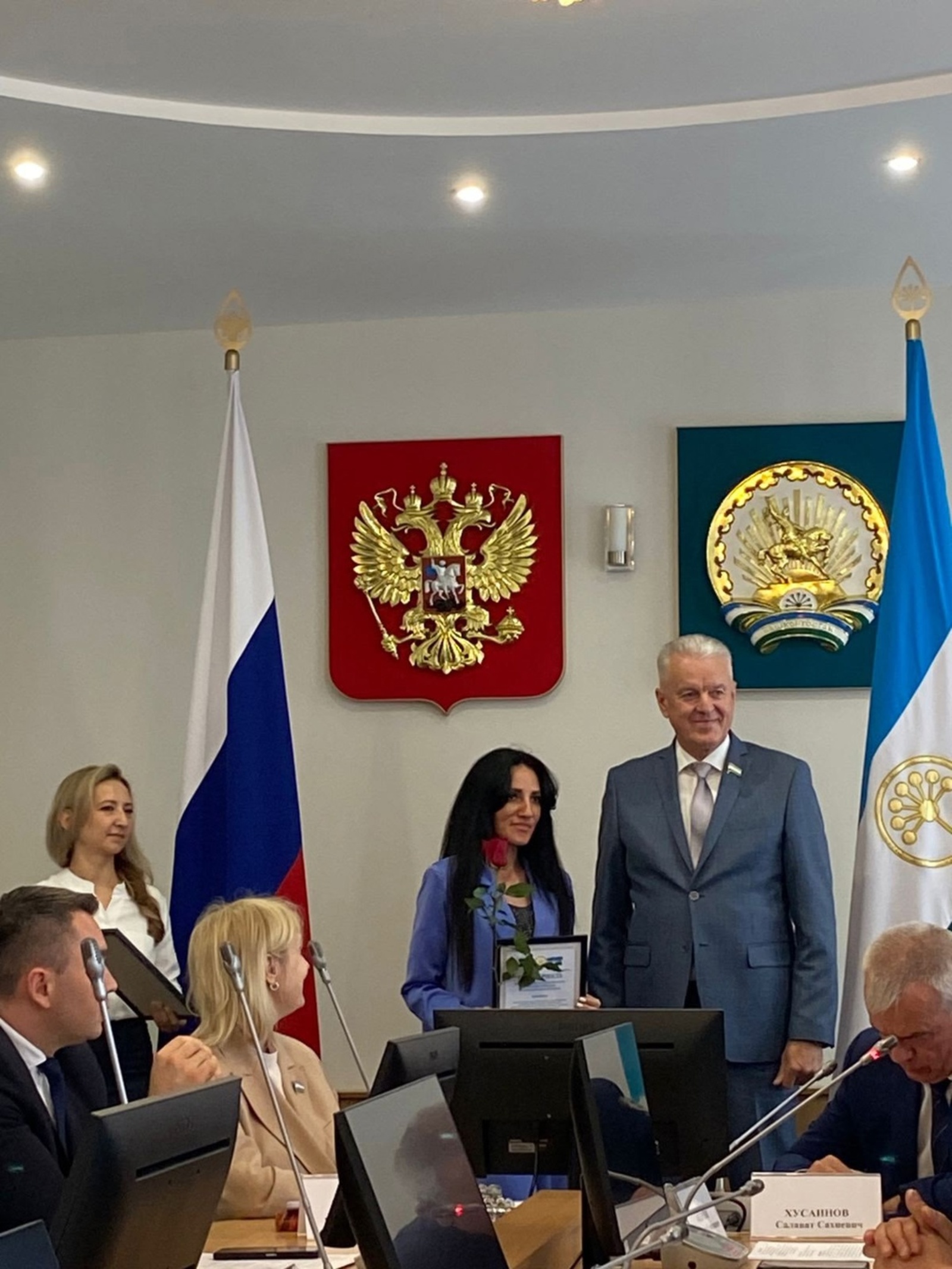 В Уфе наградили волонтера онлайн-голосования из Туймазов