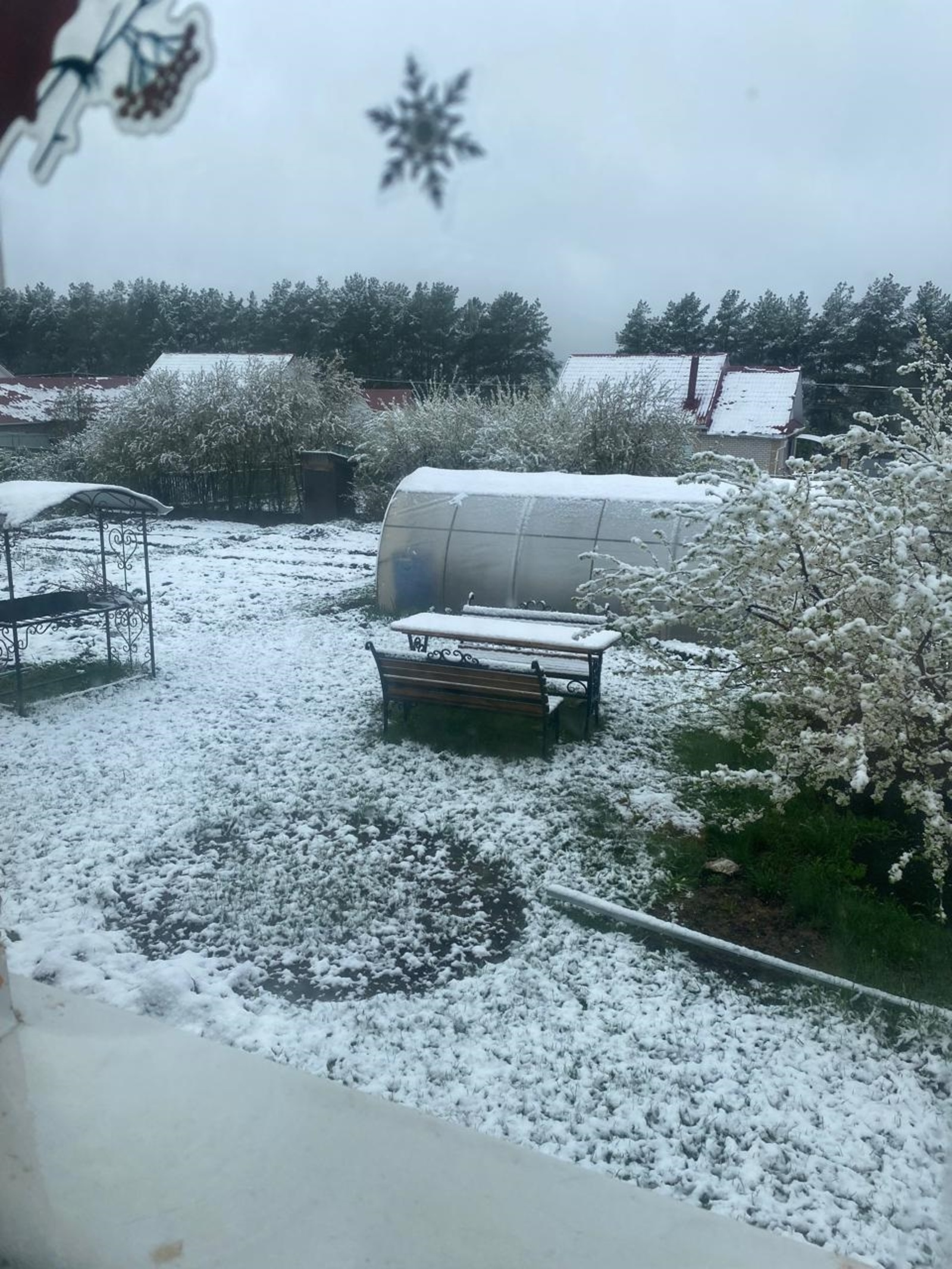 В Туймазах выпал снег