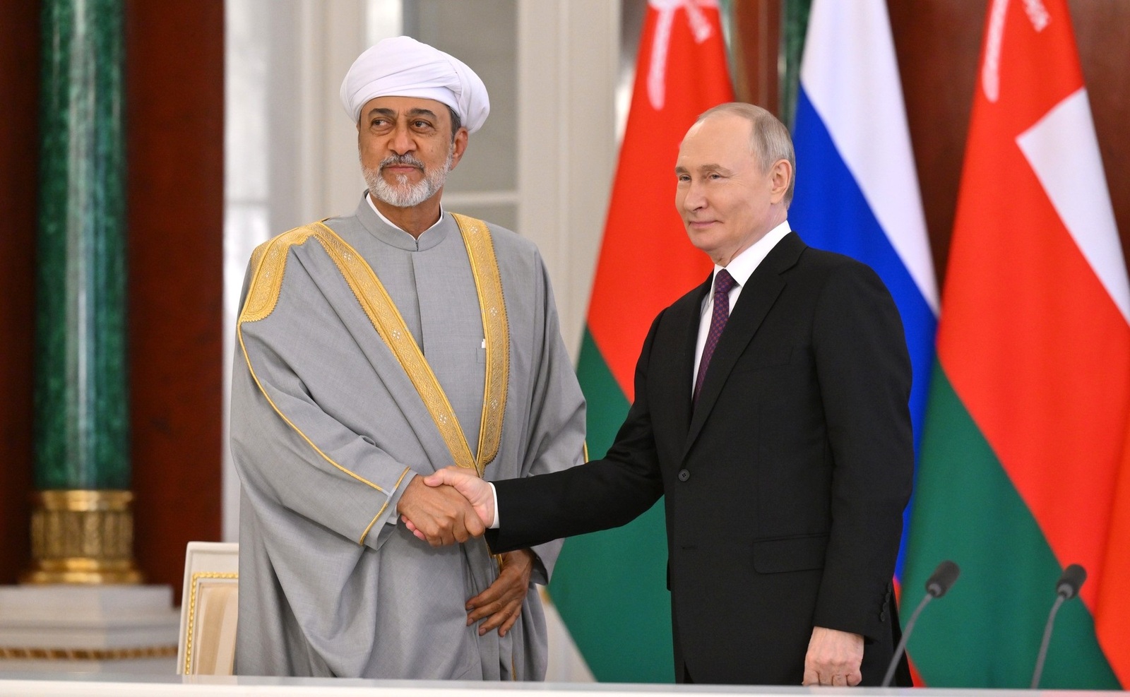 Путин провел переговоры с Султаном Омана Хейсамом Бен Тареком Аль Саидом