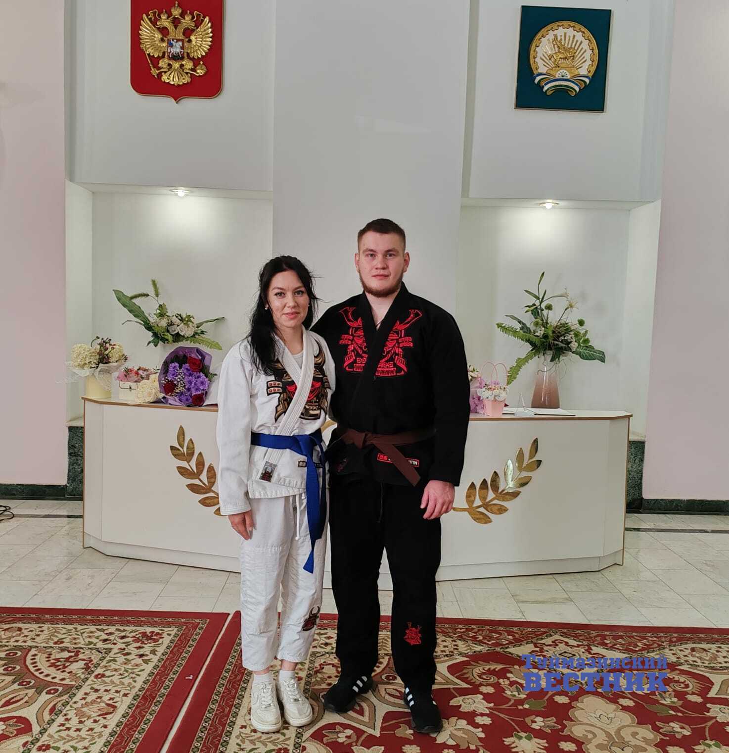 В Башкирии новобрачные и гости пришли в ЗАГС в кимоно