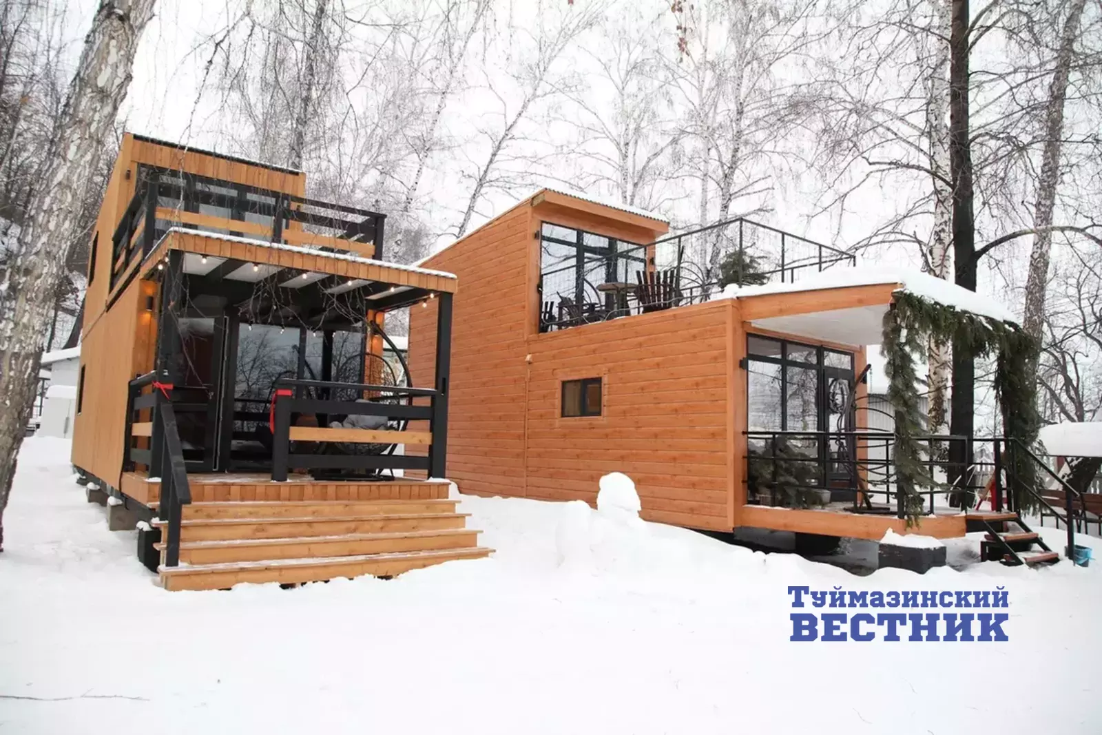 В Туймазах открыли новые домики для туристов в Тюменяке и на озере Кандрыкуль