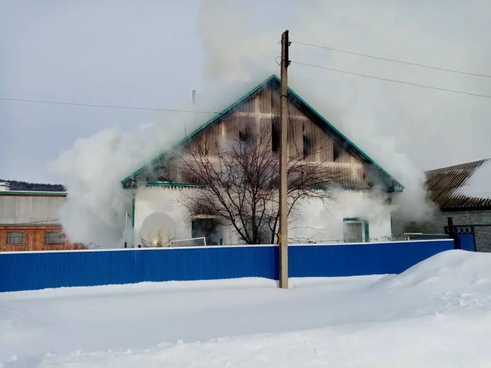 В Туймазинском районе из-за пожара в доме погиб человек