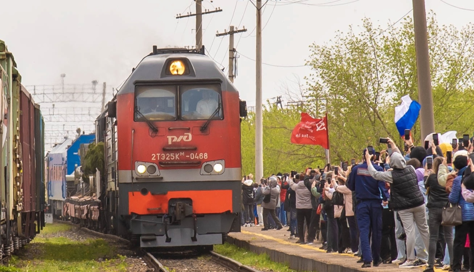 В Туймазинском районе побывал Паровоз Победы