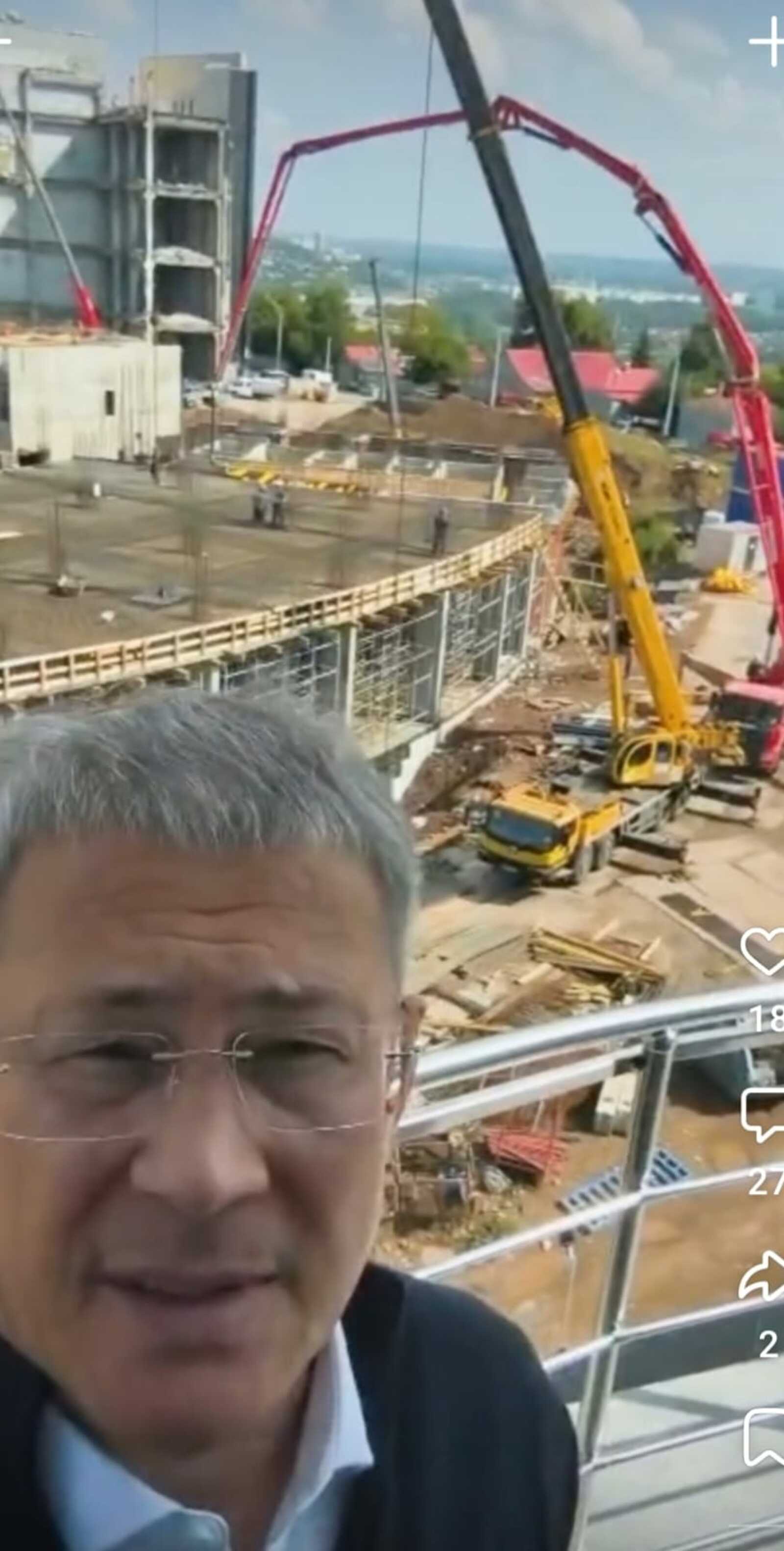 Радий Хабиров показал, как идет строительство кампуса в Уфе