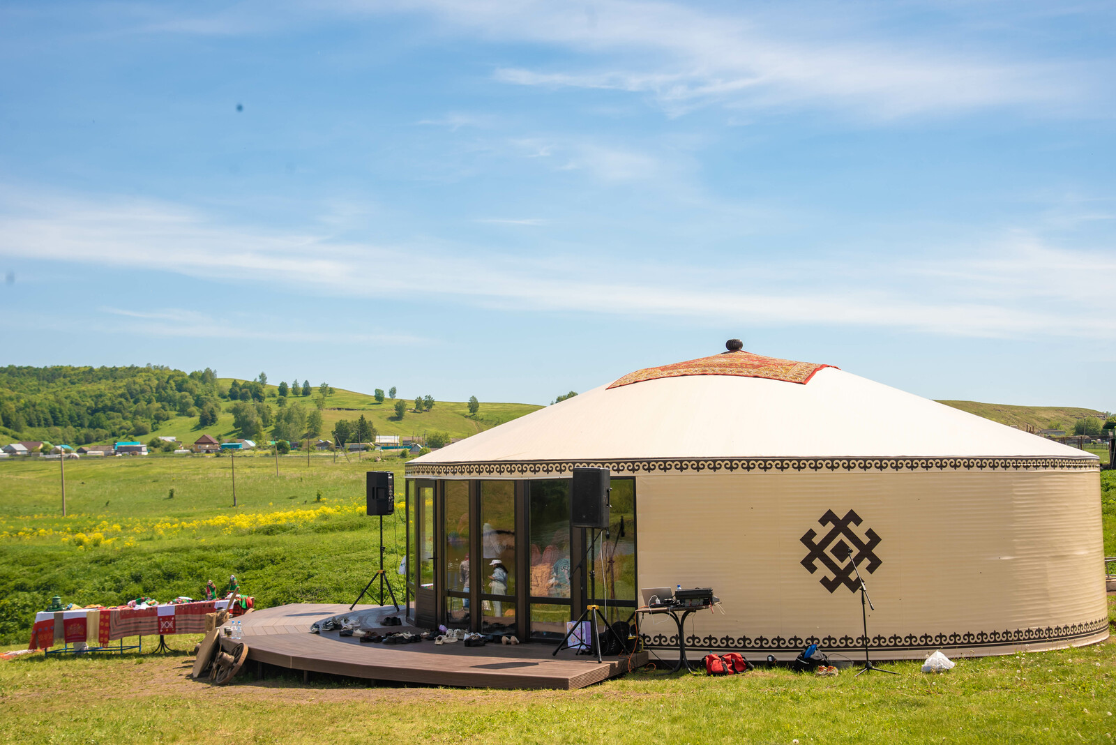 В Туймазинском районе открыли этноюрту на грант главы Башкирии