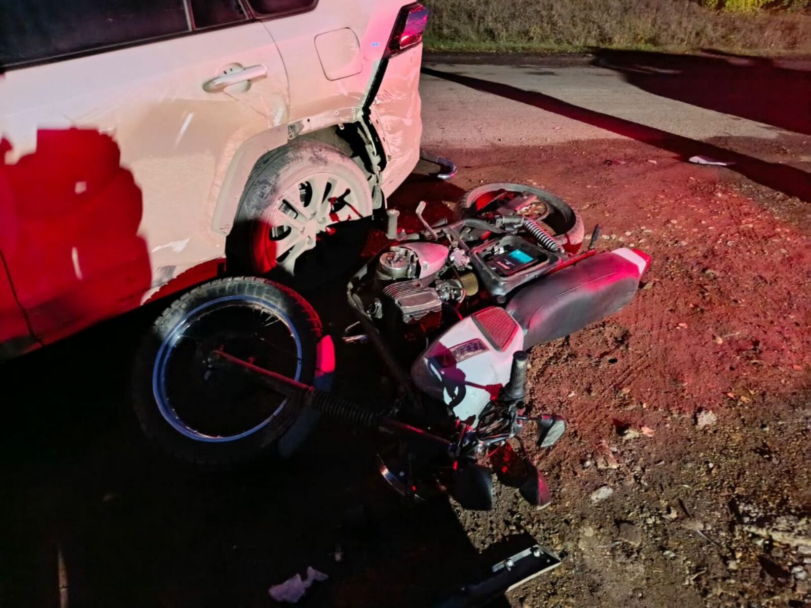 В Туймазах одиннадцатиклассник на мотоцикле налетел на «иномарку»