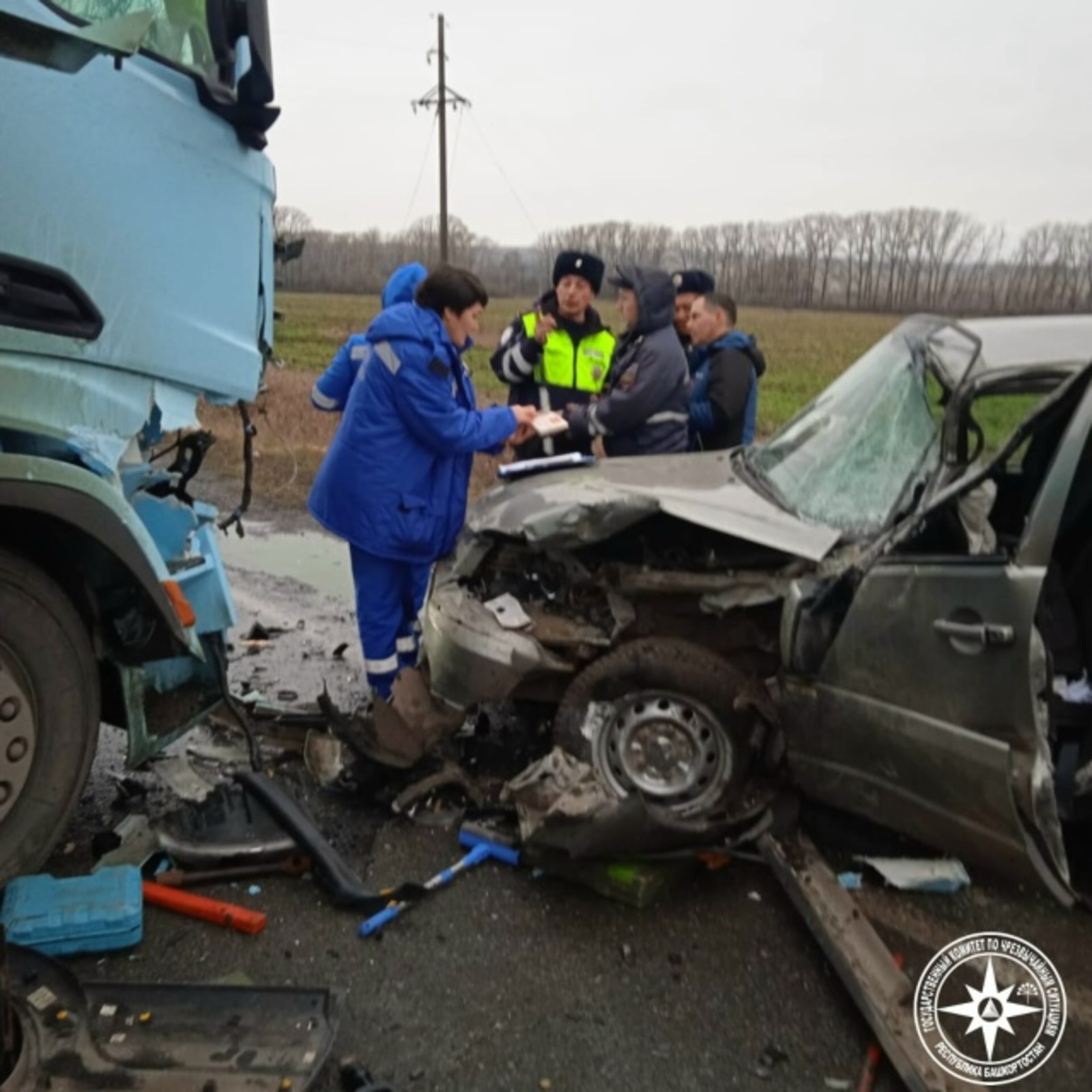 В Башкирии столкнулись пять машин