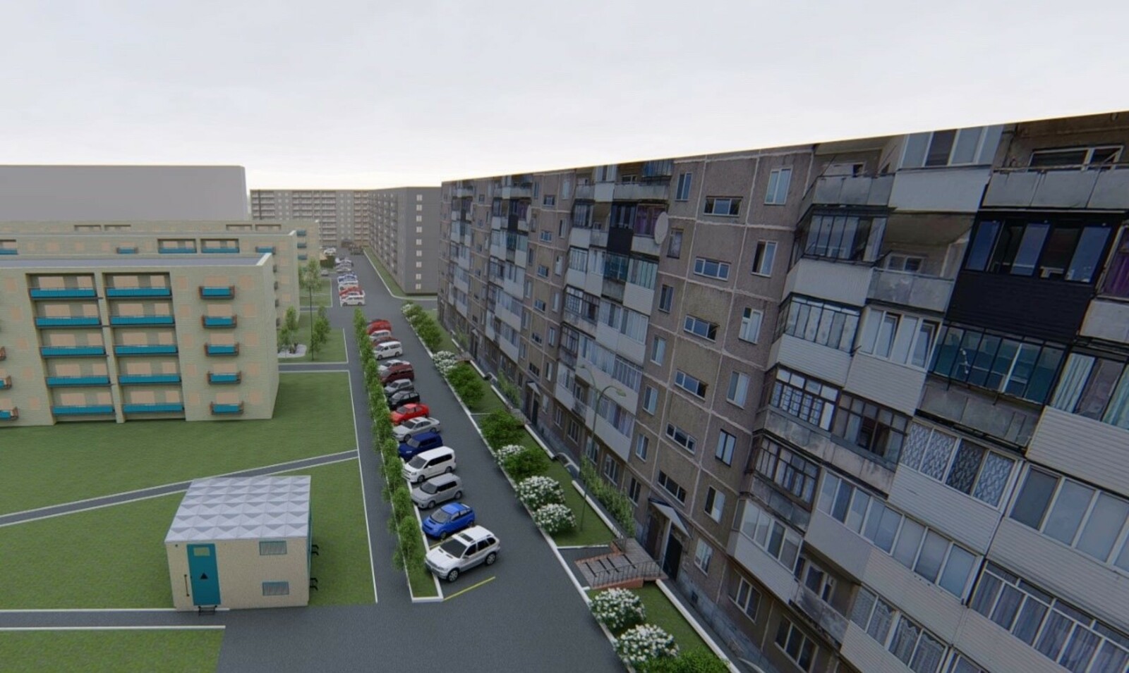 Схема дворовой территории носит иллюстративный характер   В Туймазах жители МКД готовят заявку в программу «Башкирские дворики»