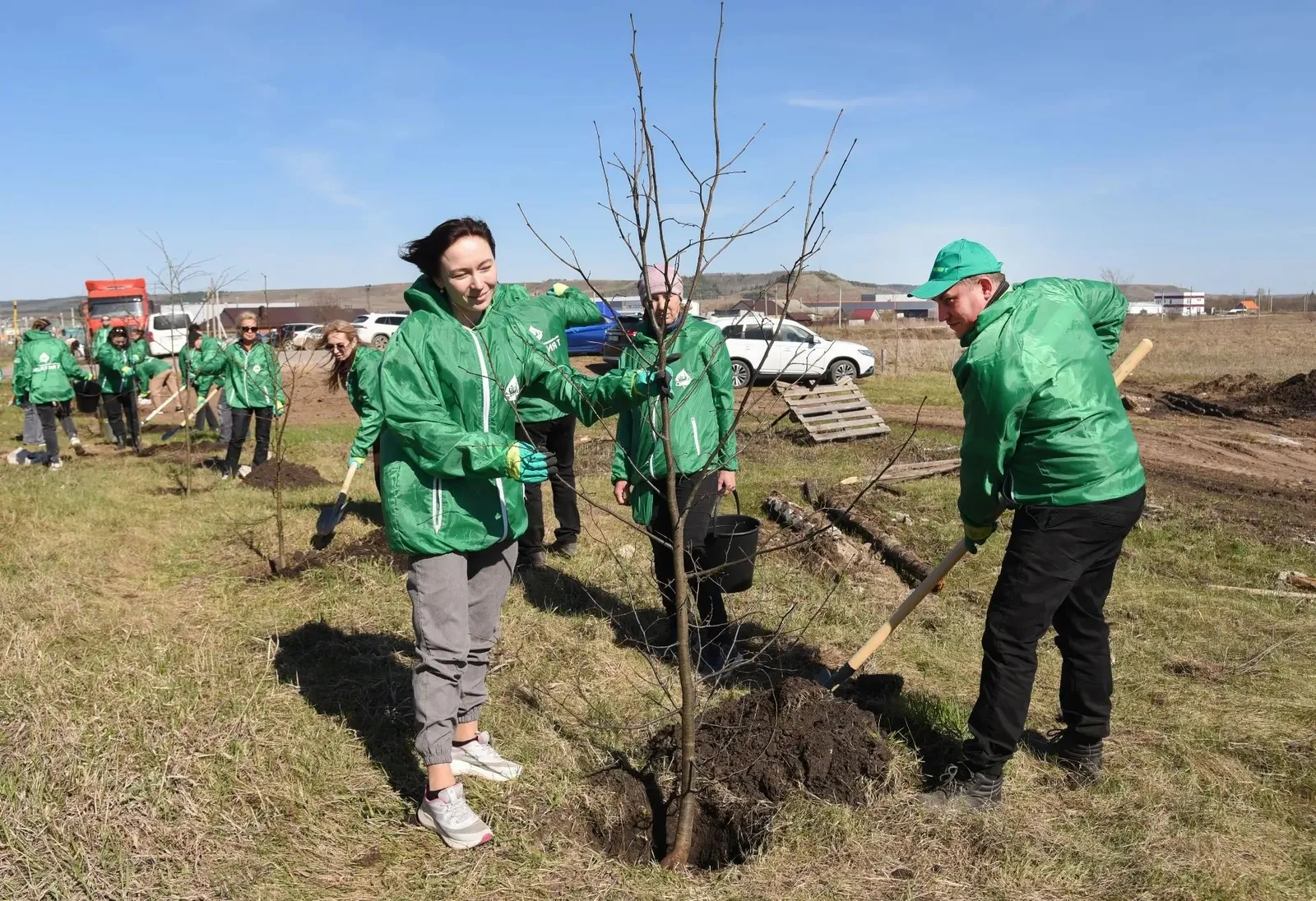 В промзоне Туймазов посадили липовую аллею