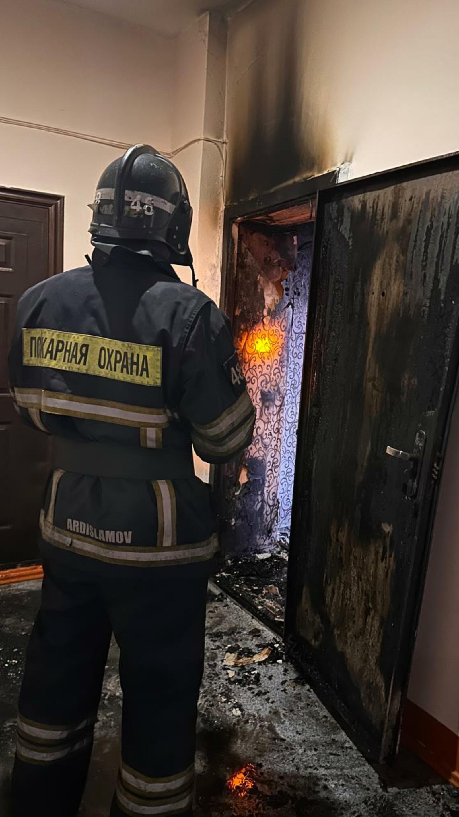 В Туймазах загорелась квартира