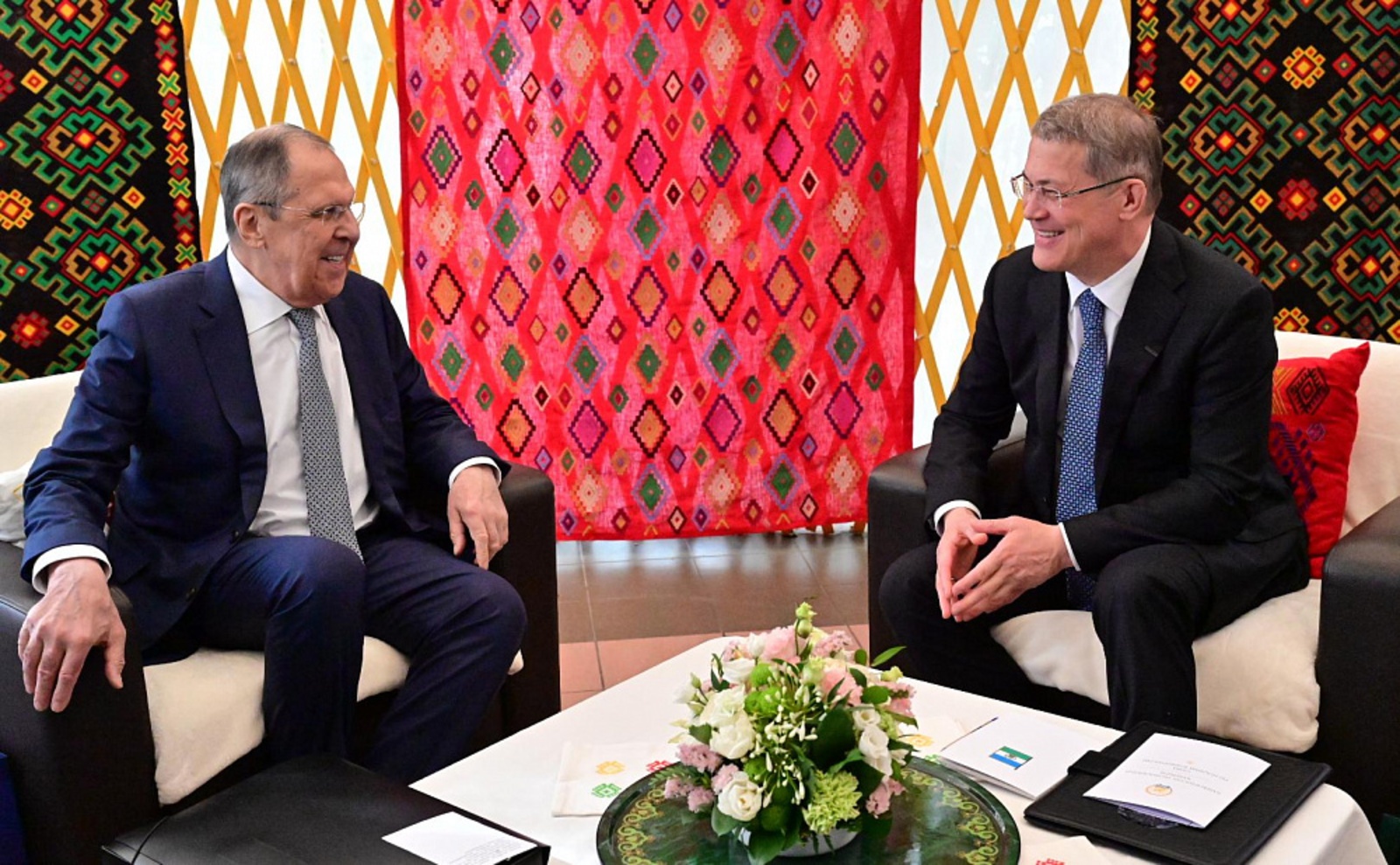 Глава Башкирии встретился с министром иностранных дел России Сергеем Лавровым